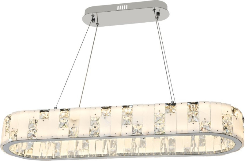 Подвесная люстра 98*30*150 см,  LED, 80W, 3000-6000K, Stilfort Cerruti 4015/09/10PL хром