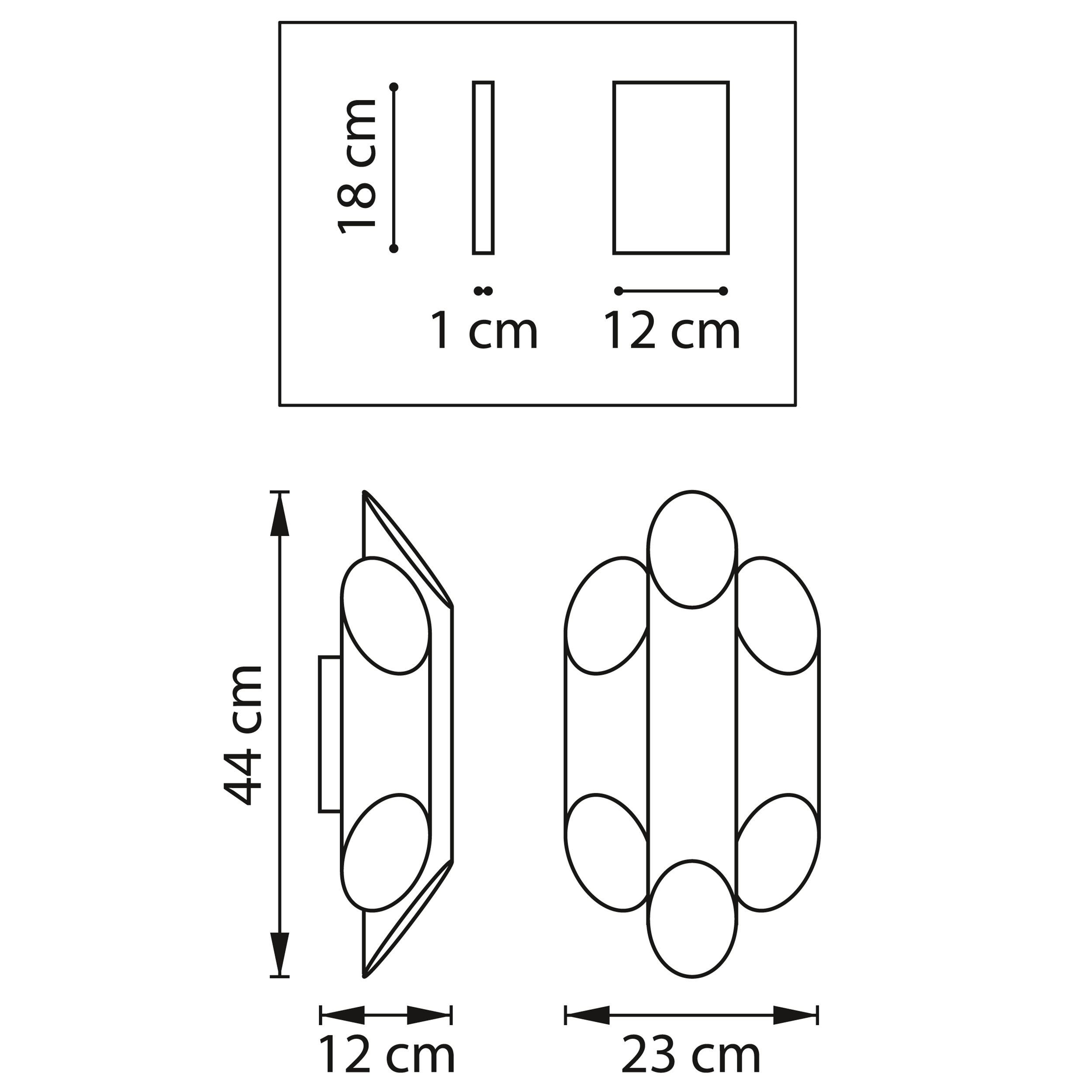 Бра 12*23 см, 6*G9*36W, Золото Lightstar Siena 720662