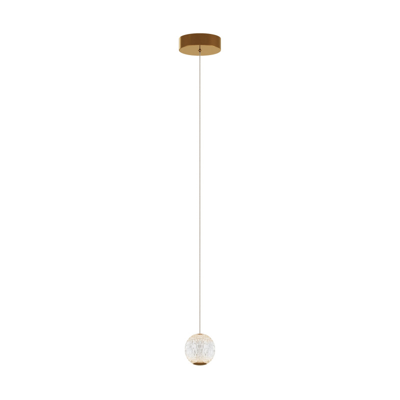 Подвесной светильник 14*14*316 см, LED, 3000К, Maytoni Sapphire MOD293PL-L6BS3K латунный