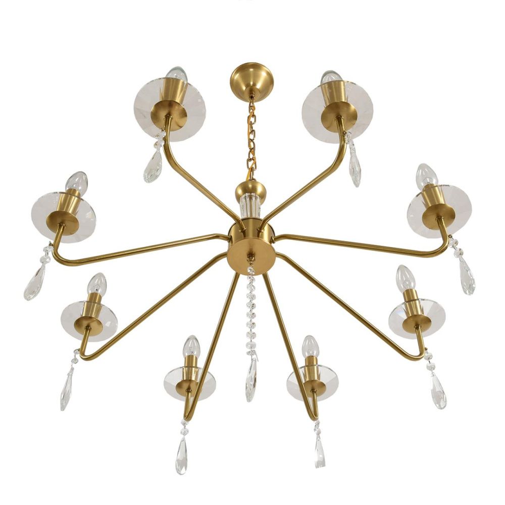 Люстра *72*50-89,5 см, 8*E14*40W, Lumion Suana LUM8319/8, золотой