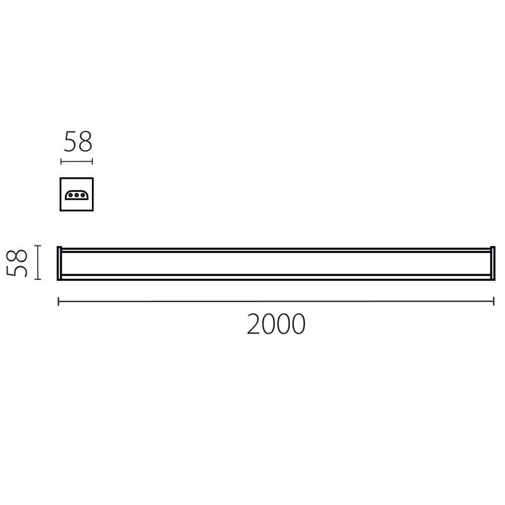 Светильник линейный 80W Trito Lightstar 456807