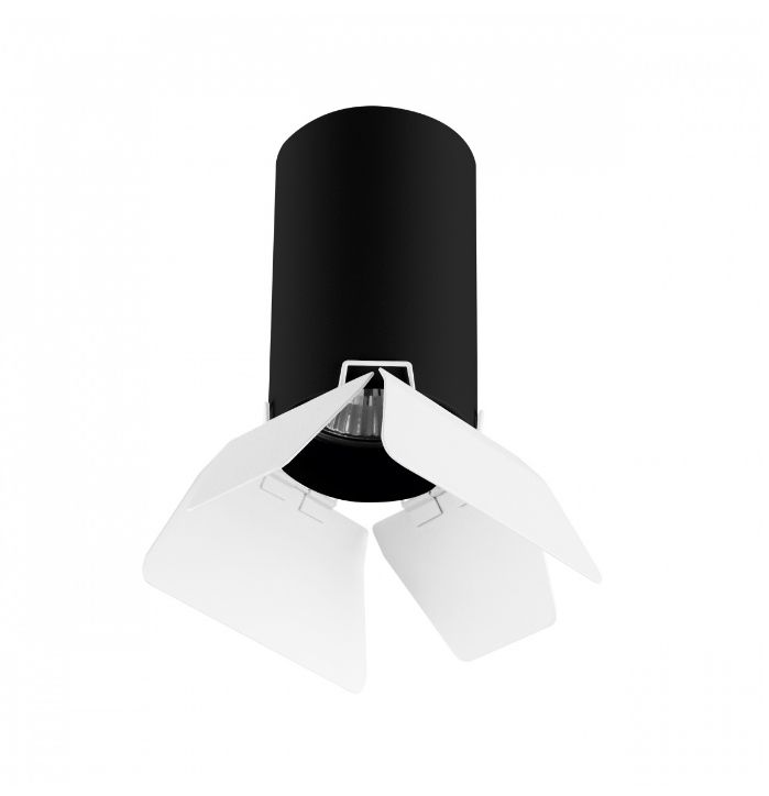 Светильник накладной Lightstar Rullo R437436, черный-белый