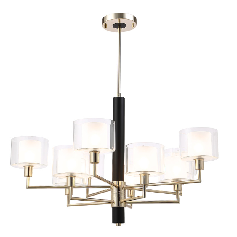 Люстра 89 см Crystal Lux MAESTRO SP-PL5+5 GOLD Золото/черный