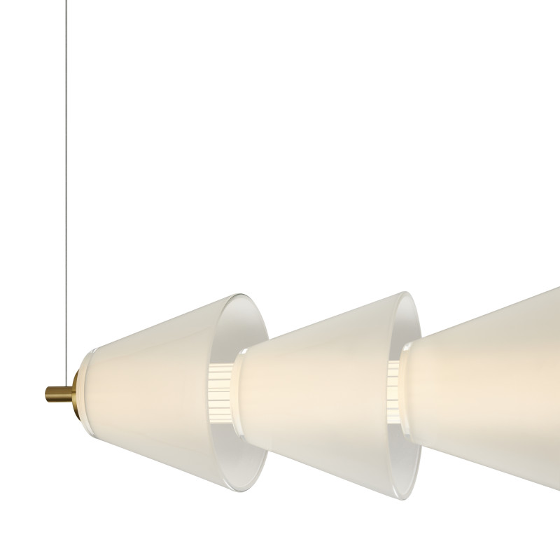 Светильник 90 см, 22W, 3000K, Freya Plum FR6137PL-L21BT2, латунь
