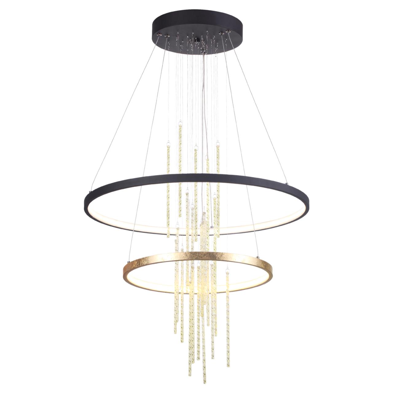 Светильник 60 см, 63W, 4000K Odeon Light Monica 3901/63L, золото-черный