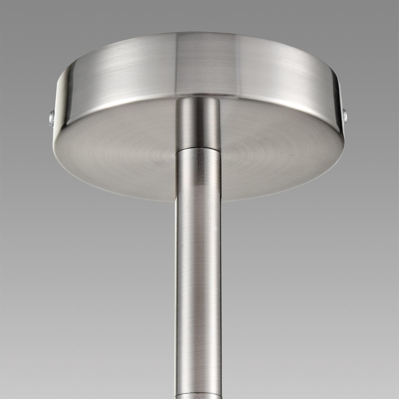 Люстра потолочная 72*49 см, 8*E14 Lumion MAVE 8099/8C никель, белый
