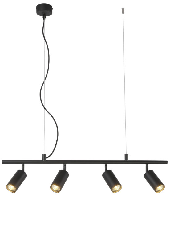 Светильник потолочный 80*6 см, Crystal Lux CLT 015C4 L800 BL Черный