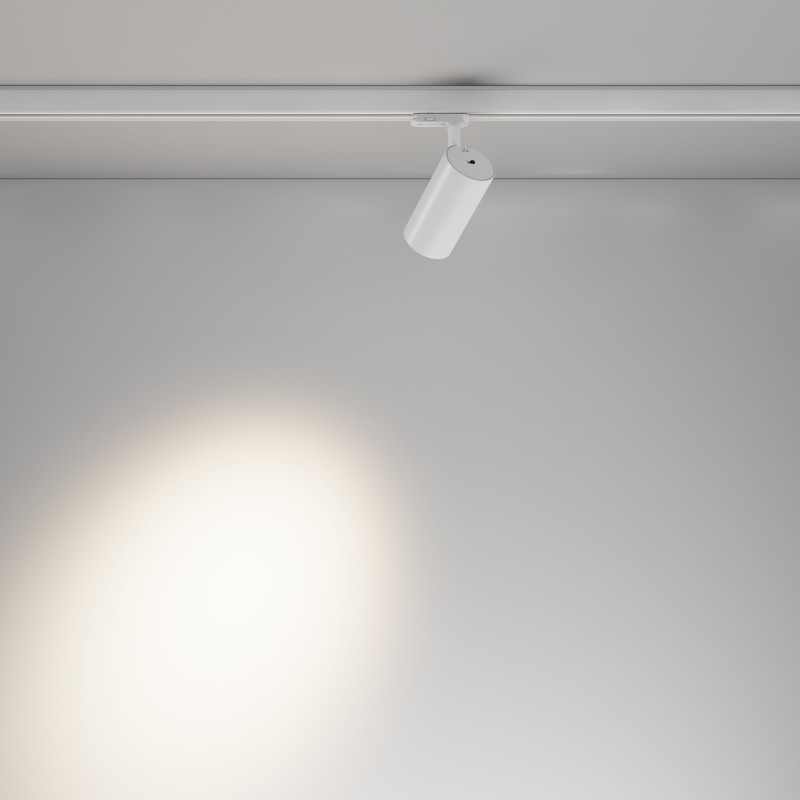 Трековый трехфазный светильник 7 см, 20W, 2700-5000K, Maytoni Focus Led TR197-3-20WCCT-M-W, белый