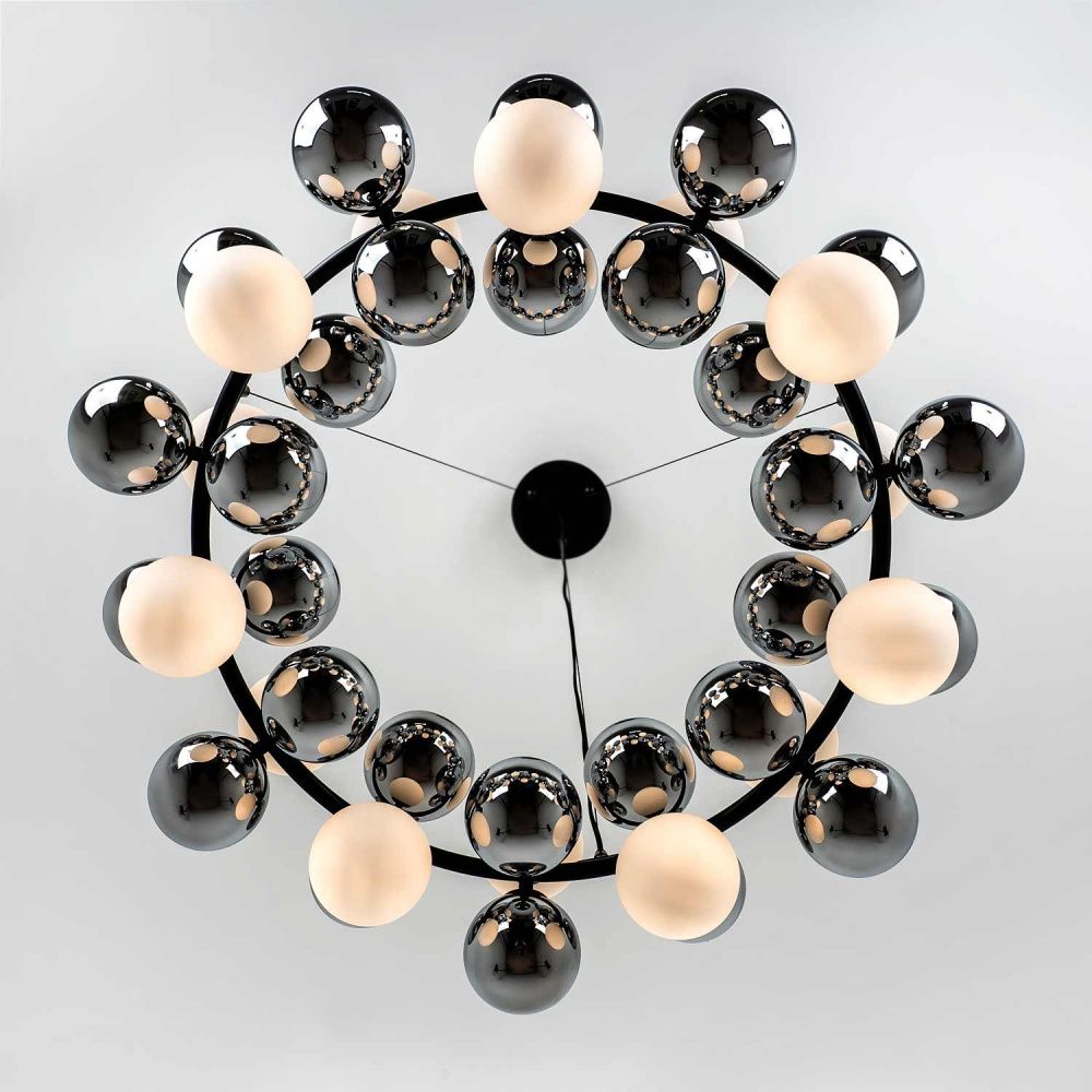 Подвесной светильник 80*150 см, 14*G9 MODESTYLE MS.8055.14 BK черный