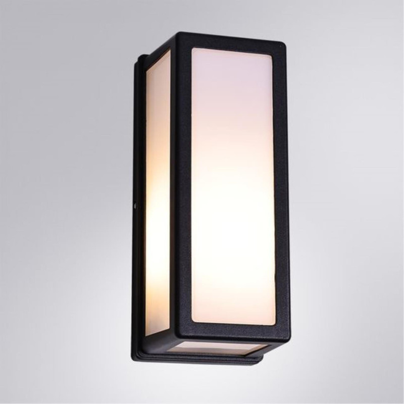 Уличный настенный светильник 26 см, Arte Lamp Alphard A8526AL-1BK, черный