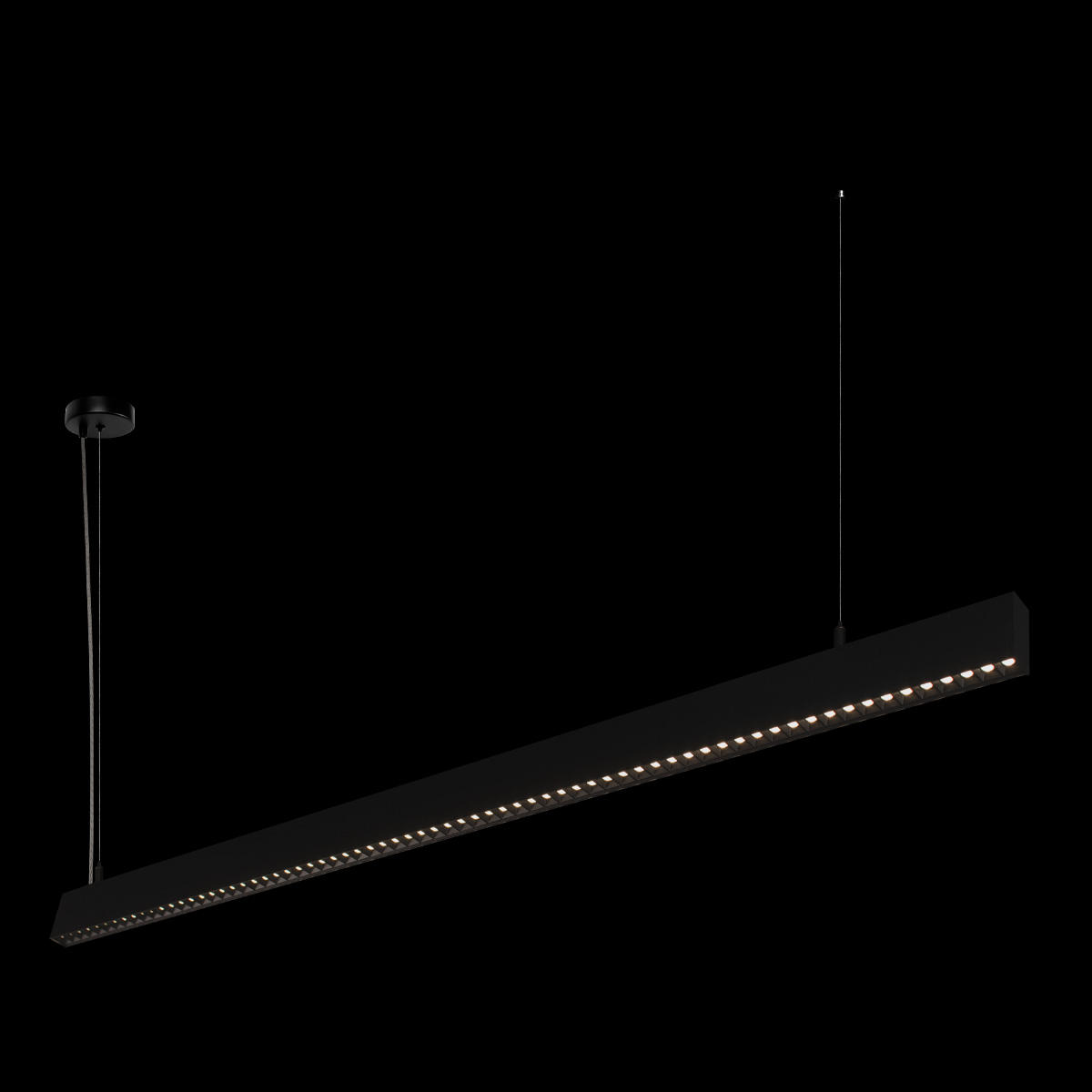 Подвесной светильник 120*4,5*7,5 см, 1*LED*40W 4000K LOFT IT Vim 10318/B Black черный