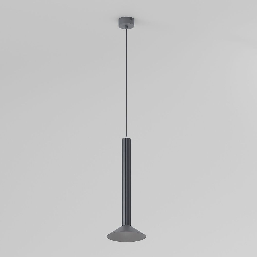 Подвесной акцентный светильник 15*15*156 см, LED, 7W, 4000K, Elektrostandard Fest 50315 LED, графит