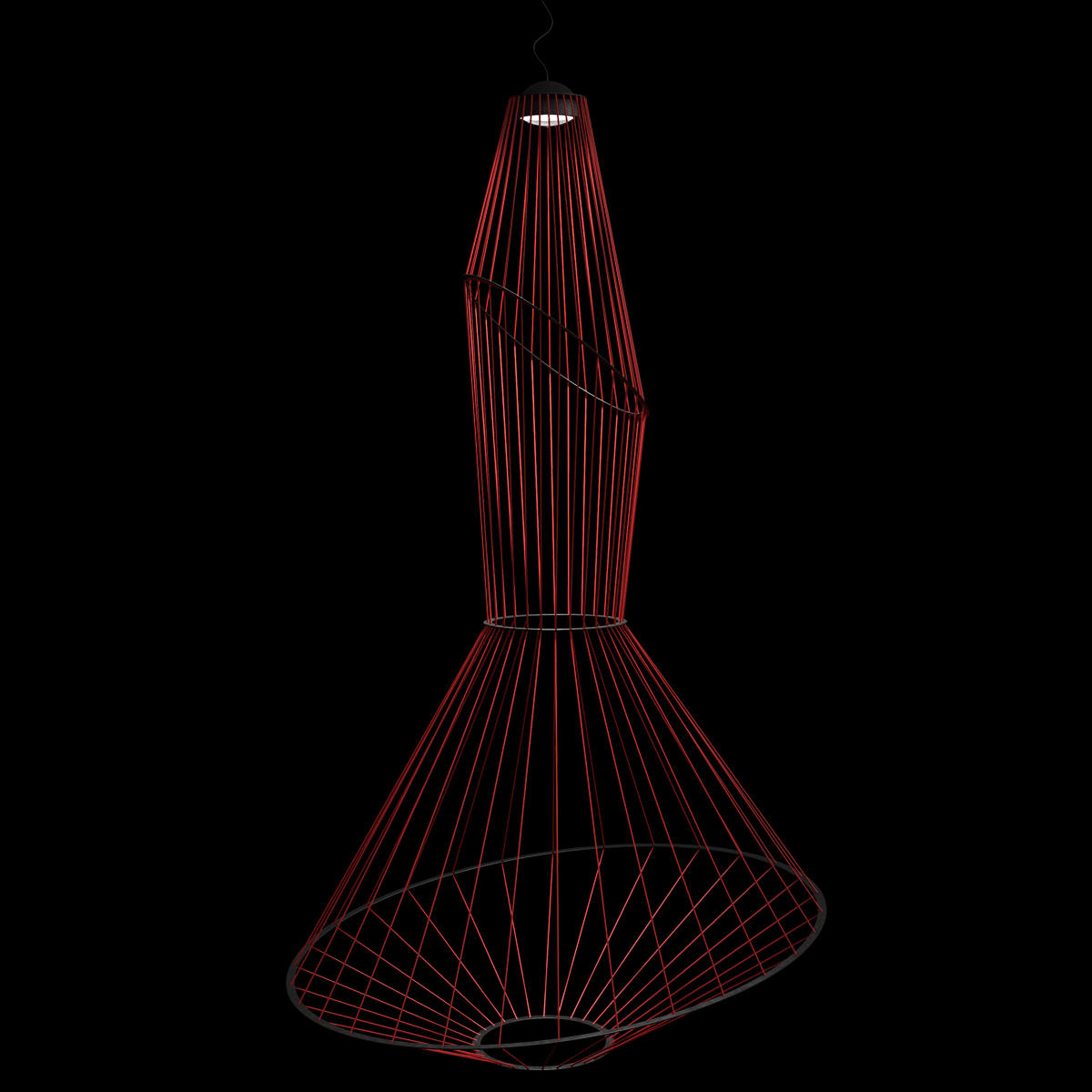 Подвесный светильник 94*150 см, 1*LED*30W 3000K LOFT IT Beam 10292/A Red красный