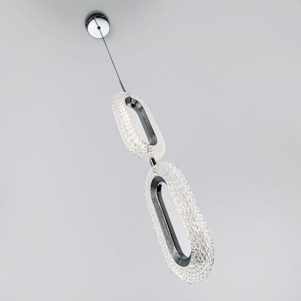 Подвесной светильник 12,5*12,5*210 см, LED 16W, 4000K, Хром MODESTYLE MS.1120.2 CR