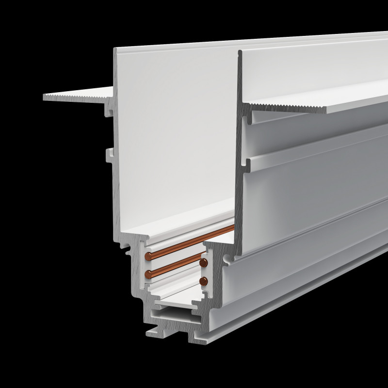 Шинопровод 300 см встраиваемый Maytoni Technical Magnetic track system S35 TRX004-223W белыйIP 20