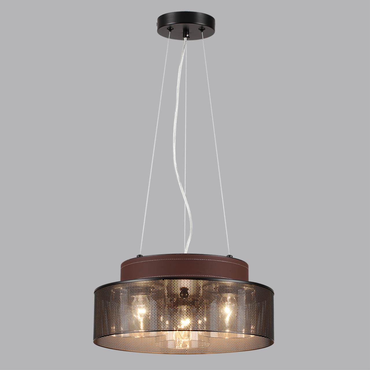 Светильник подвесной 35*168 см, 3*E27 Lumion BASALTO 6598/3C черный, коричневый