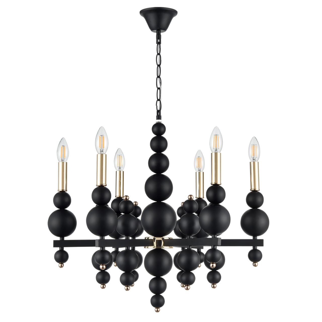 Люстра 62*94 см, 6*E14 Lumion Nana 8106/6 черный