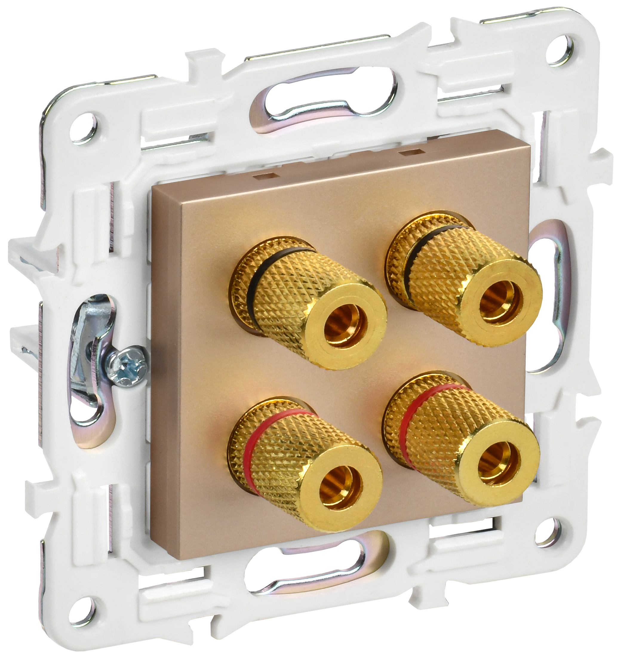 SKANDY Аудиорозетка 4-мест. SK-A01Sa песоч. IEK, SK-S40-K98