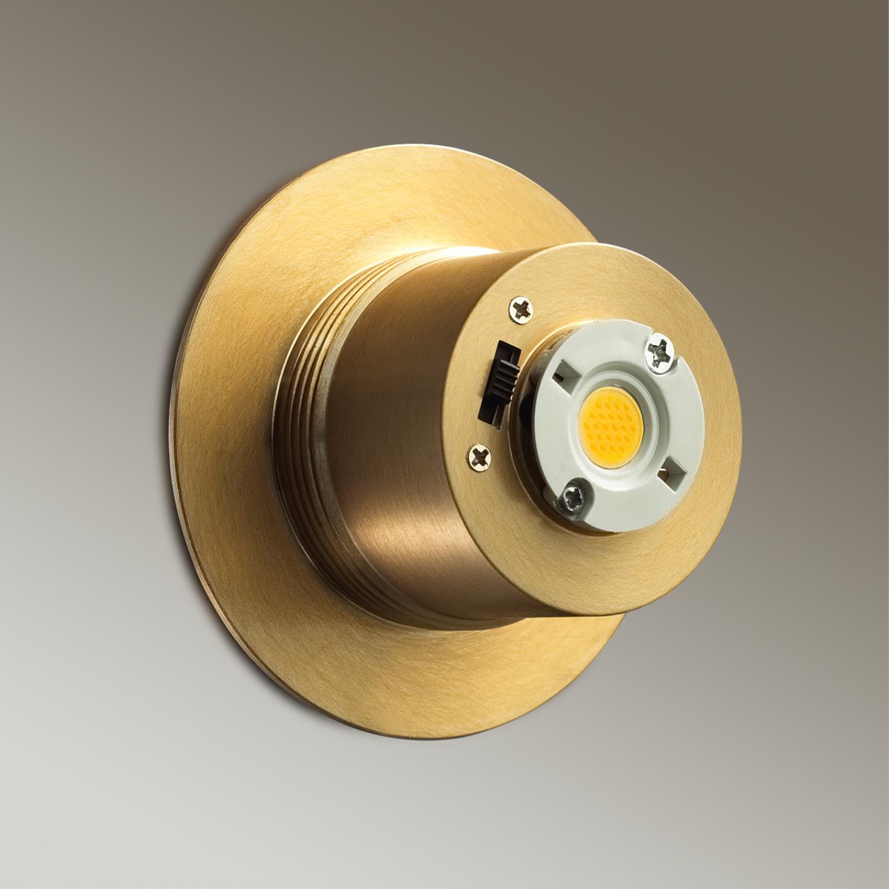 Бра 14,4*15 см, 1 LED*10W, 3000 К, Odeon Light Marbella, латунь 6684/5CLA