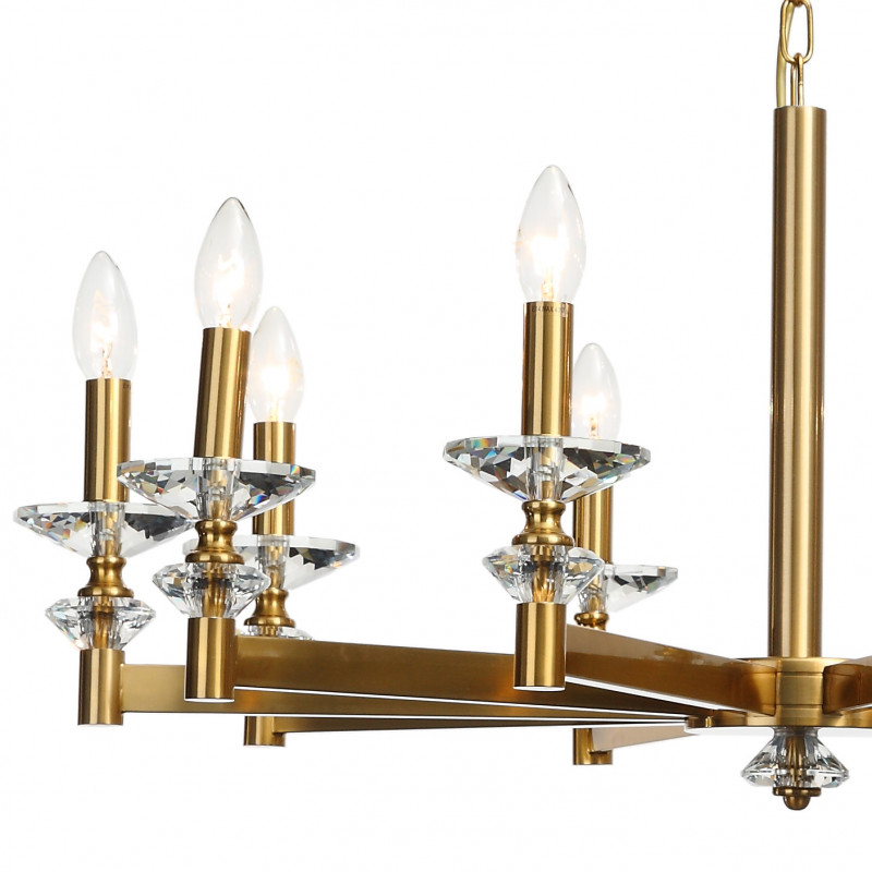 Подвесная люстра Stilfort Albert 1048/03/10P, диаметр 85 см, золото