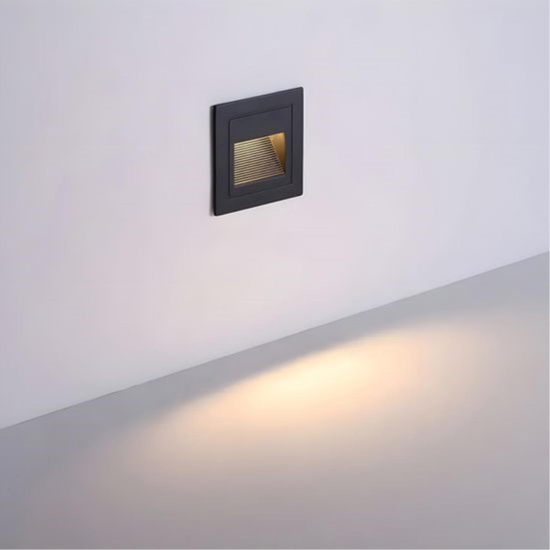 Встраиваемый светильник 8,5*5*8,5 см, 1*LED*5W 4200K Arte Lamp Piazza A7325IN-1BK черный