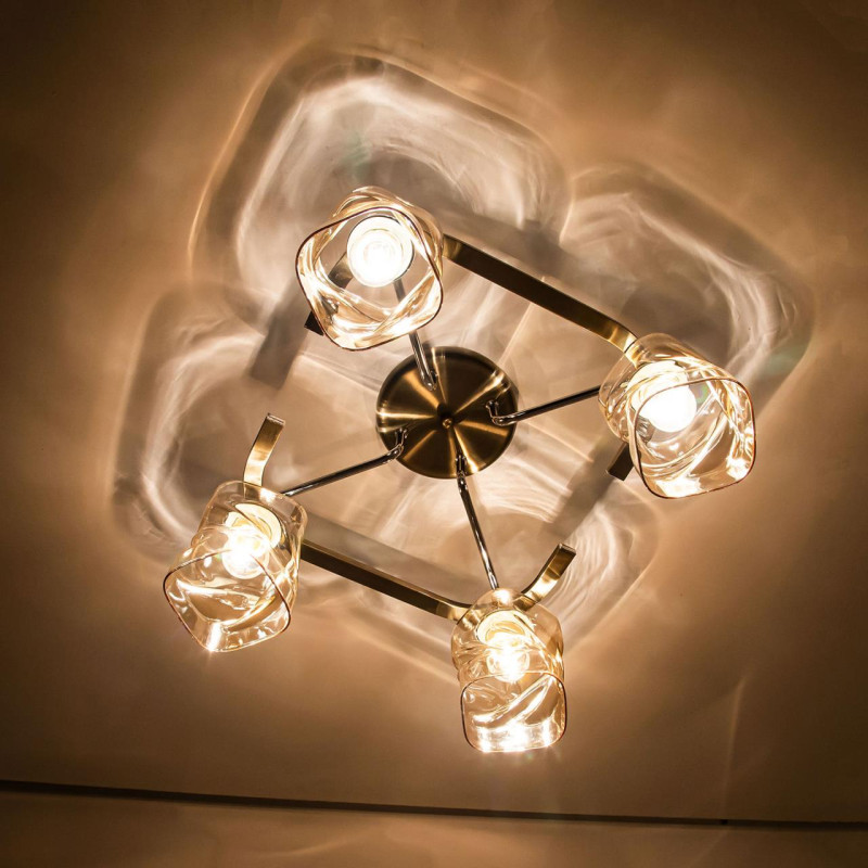 Потолочная люстра Citilux Плутон CL170142, бронза