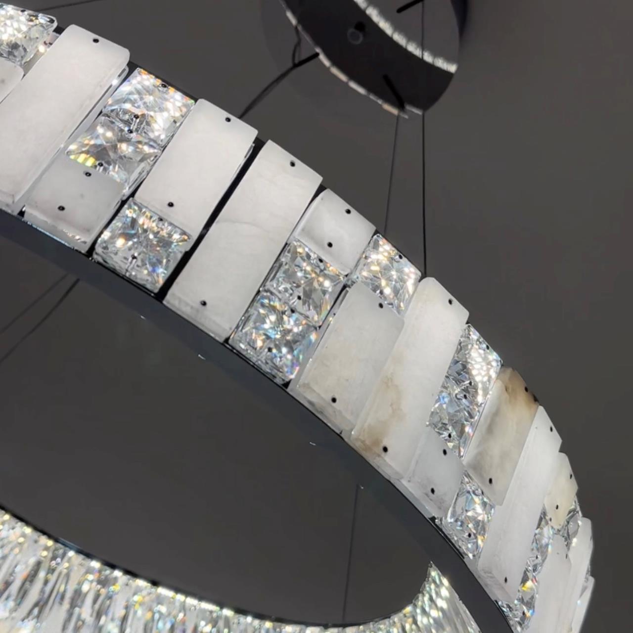 Подвесная люстра 80x80x40см, LED, 93Вт, 3000 / 5500K, Modelux ML.6988.800P CR Хром