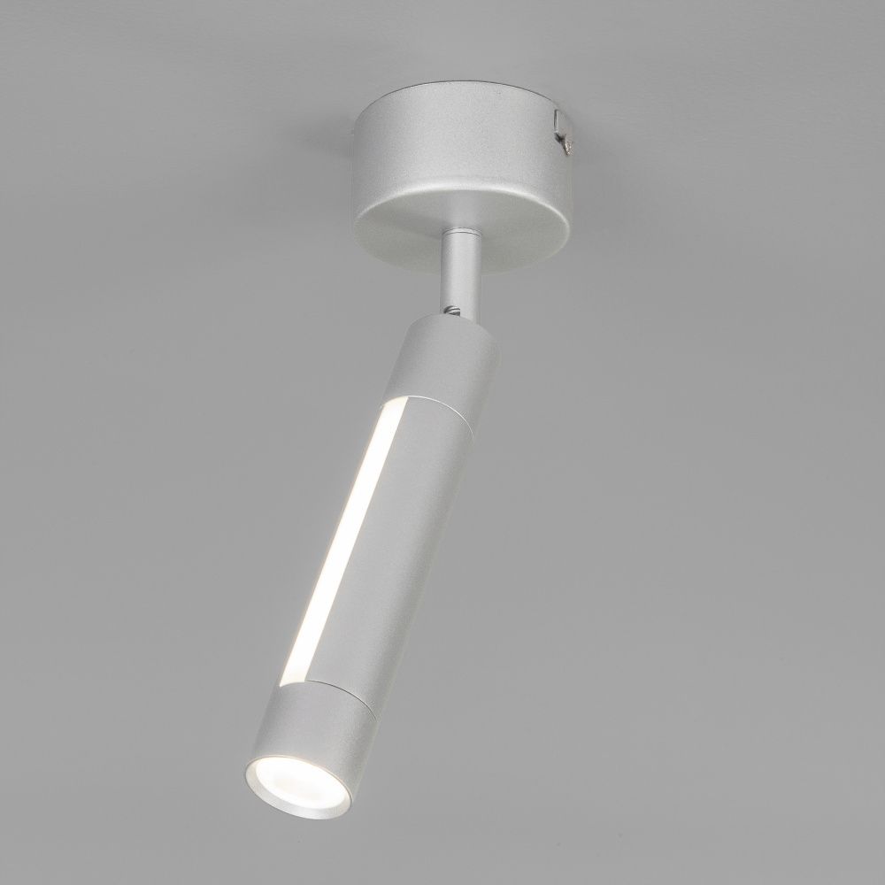 Настенно-потолочный светодиодный светильник Eurosvet 20084/1, 7W LED, 4200K, серебро