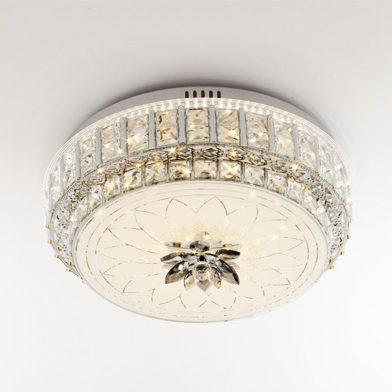 Светильник 40*40*16- см, *LED*72W, 2700-6500КK, LED4U 1160-400 CR, Хром