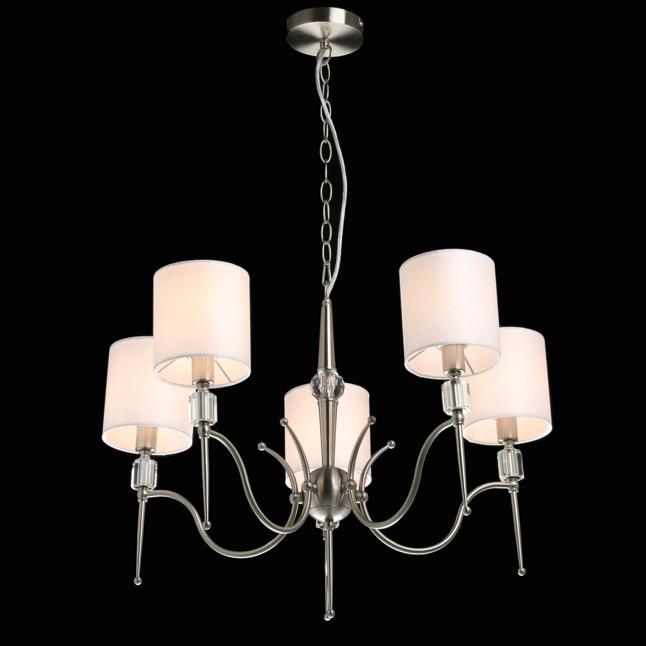 Люстра 71*92 см, 5*E14 никель MW-Light Конрад 667012605