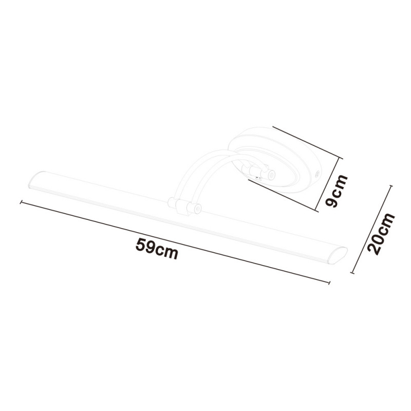 Подсветка 60 см LED Arte Lamp A5312AP-1WH белый