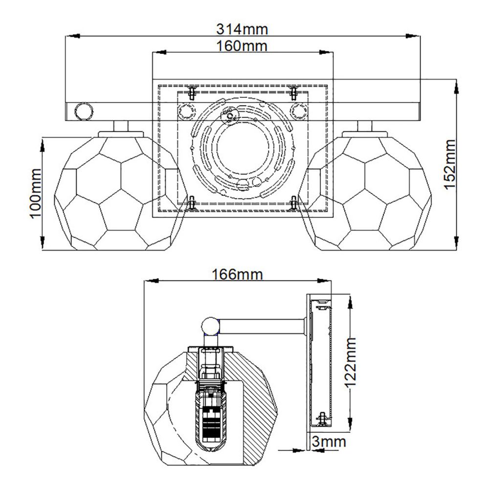 Бра для ванных комнат Quoizel, Арт. QN-REGALIA2-PC-BATH