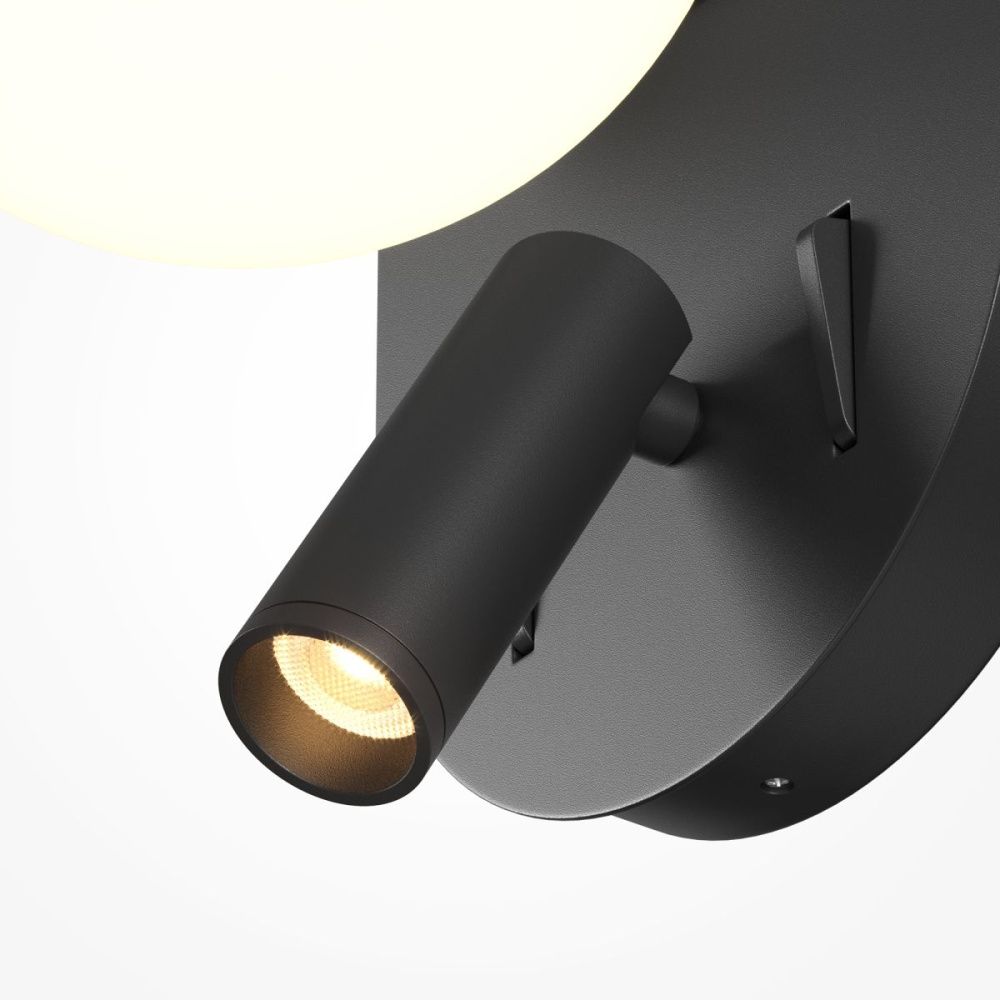 Бра 20 см, 9W, 3000K, Maytoni Dialogue MOD441WL-L8B3K, черный