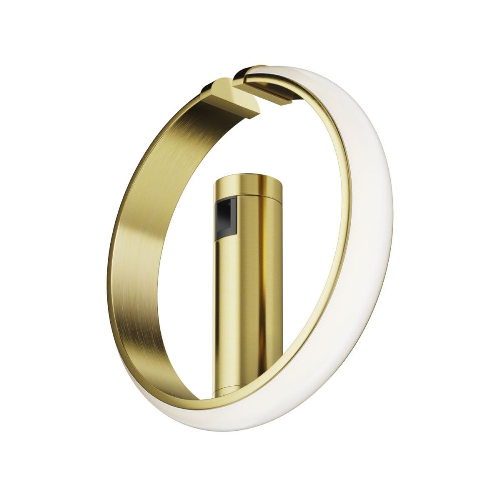 Трековый магнитный светильник 19 см, 10W, 3000K, Maytoni Technical Zero Flarity TR230-1-10W3K-BS, латунь