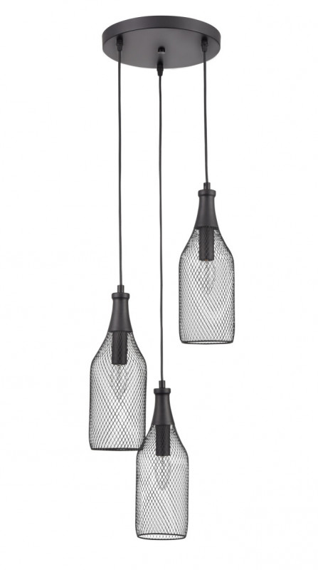 Подвесной светильник  33*188 см, 3*E14 черный Vele Luce Maestro VL6512P03