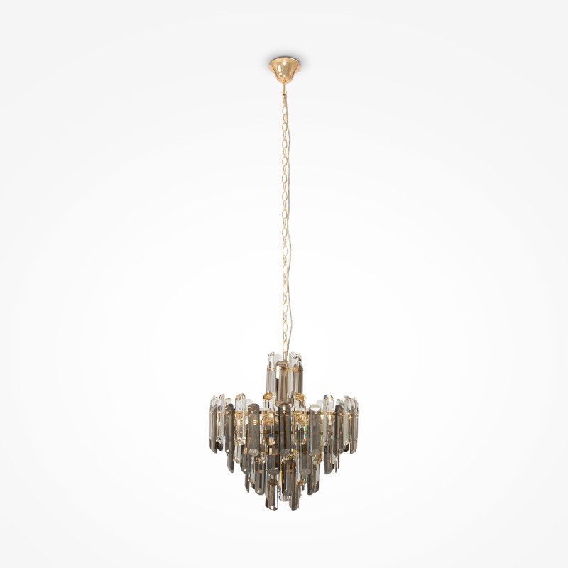 Подвесной светильник Maytoni Diamant Crystal Flare DIA200PL-06G, диаметр 49 см, золото
