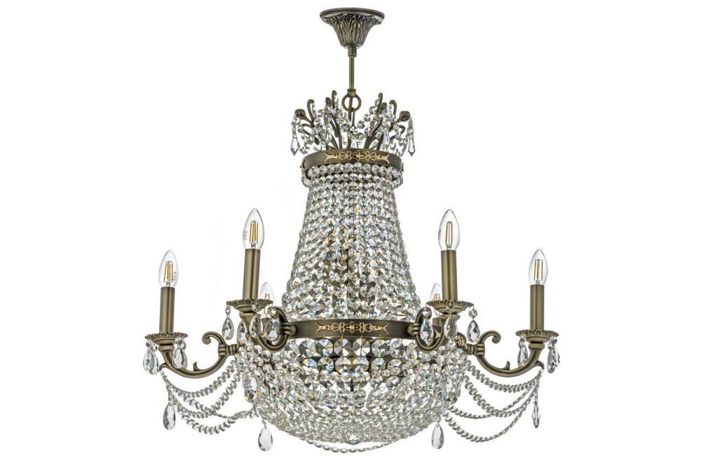 Люстра *73*70 см, 6*E27*60W, Dio D`arte Lodi Antique Lodi E 1.6.6.600 A, Бронза