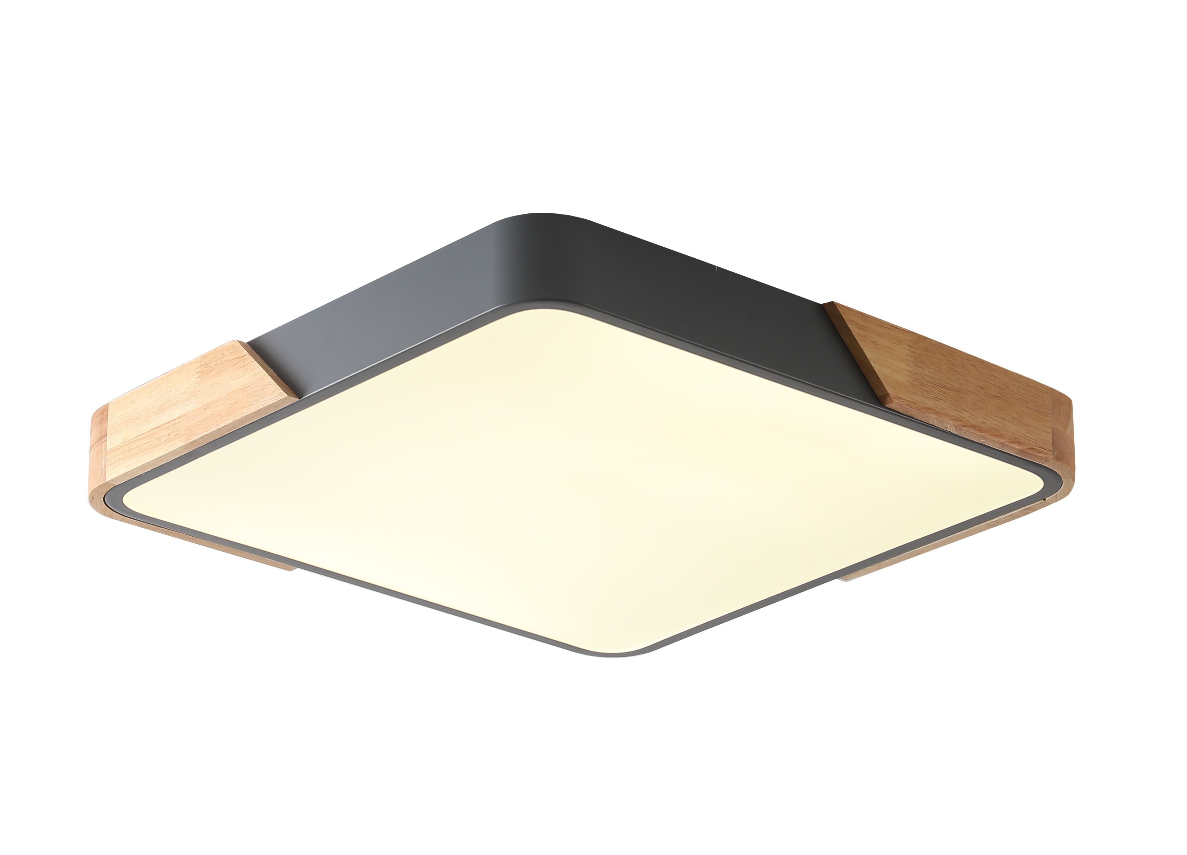 Светильник 30*30*5 см, LED 24W 4000K серый Zortes Alberro ZRS.01288.24