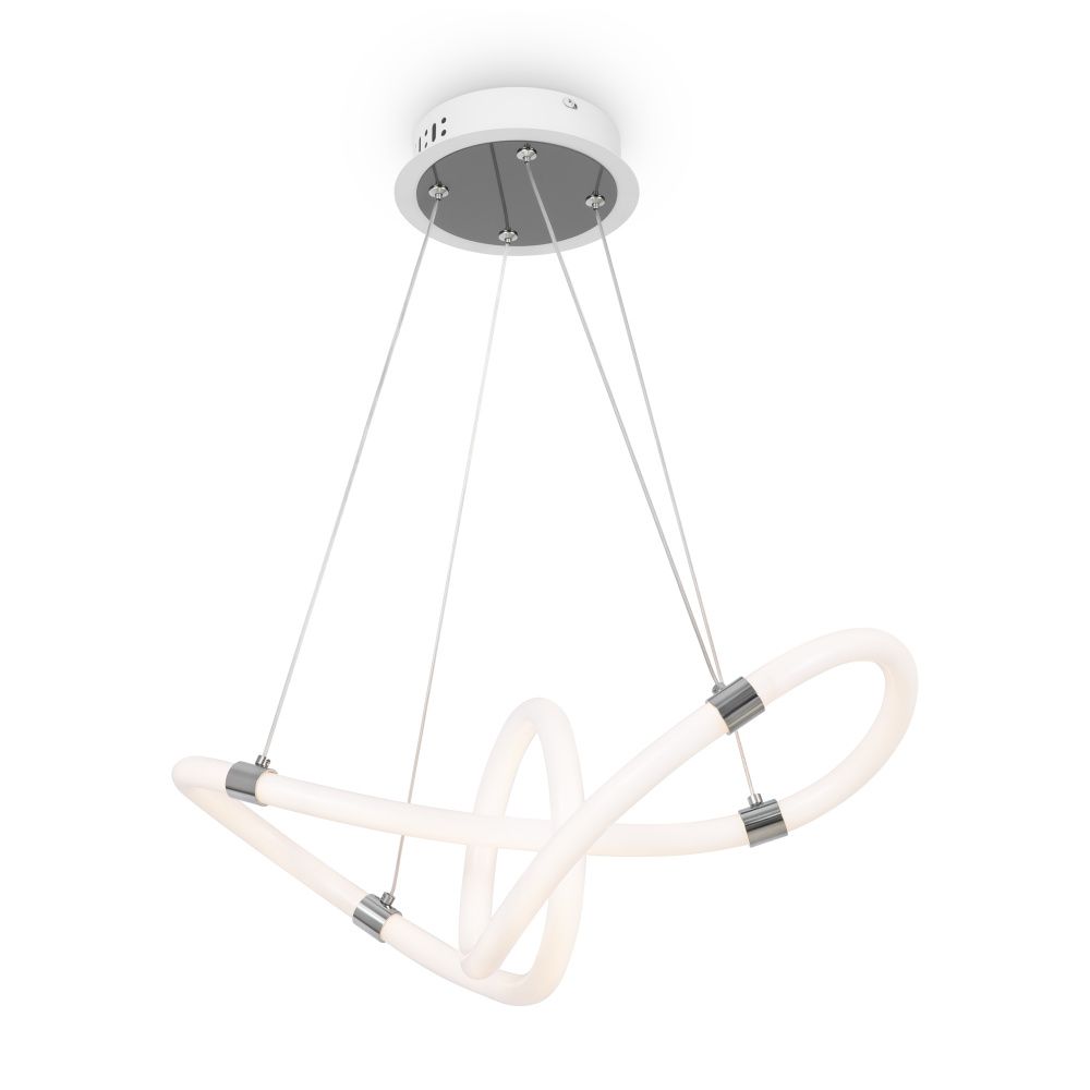 Подвесной светильник 54*22*-130 см, *LED*36W, 4000K, Freya Нарядный/Fancy FR6059PL-L47W, Белый и Хром