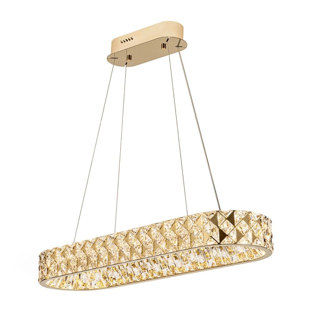 Люстра 90*30*50-120 см, *LED*70W, 3000-6000K, Modelux  ML.335.900.300 GD, Золото