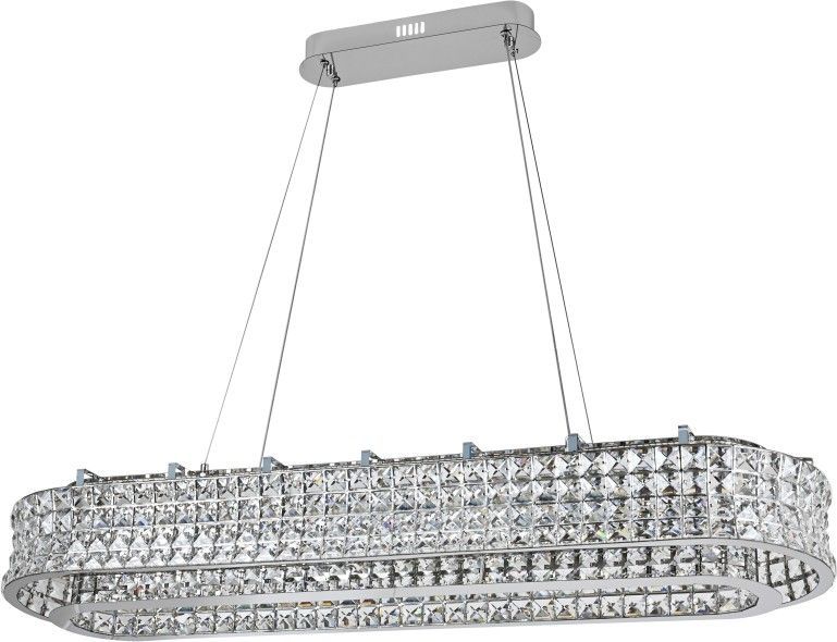 Подвесная люстра 120 см, 150W, 3000-6000K, Stilfort Karnelli 4024/09/12PL, хром