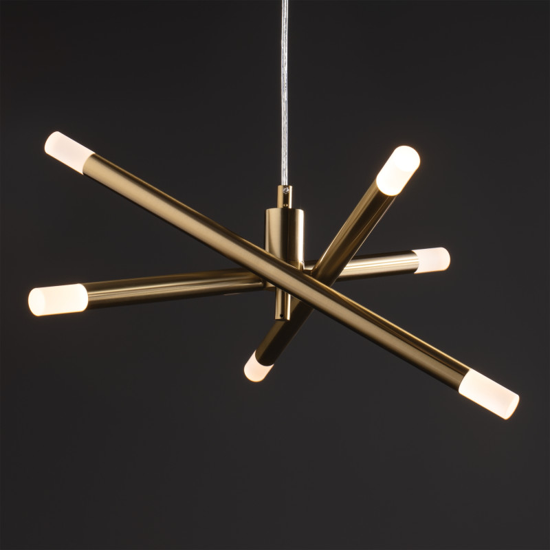 Светильник 54 см, 16W, 3000K, Freya Wands FR6130PL-L18B, латунь