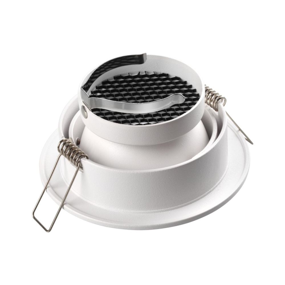 Светильник встраиваемый 9*9*5 см, вр 8,5 см, 1*GU10*50W, Novotech Morus 370999, белый