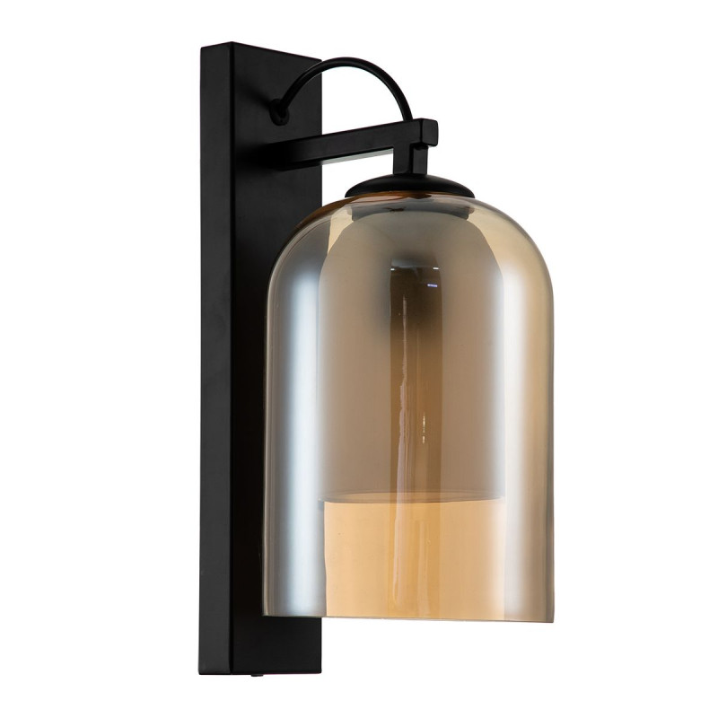 Настенный светильник 150*210*340 мм, 1*Е27 черный Indigo Coffee V000313, 11013/1W Amber