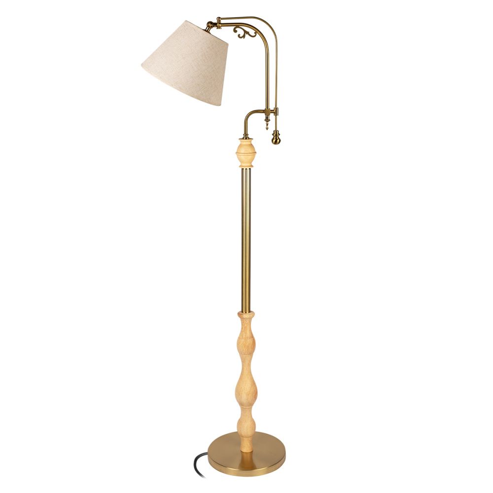 Торшер 160 см, Loft IT Elaine 10569F Light wood, свето-коричневый