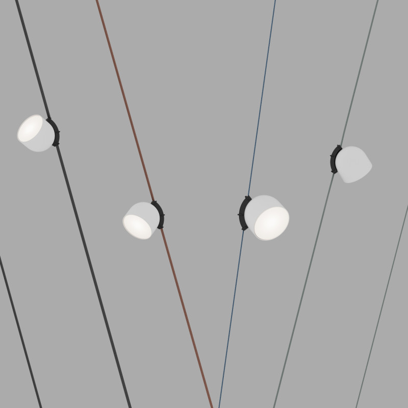 Светильник на шине 10*10,7 см, LED * 12W, 4000K, Denkirs Belty Spot DK5542-WH+BK, черный