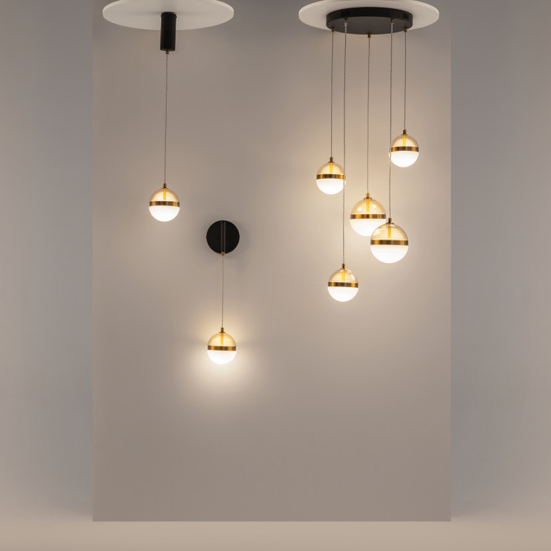 Каскадная люстра 45*45*318,5 см, LED, 58W, 3000К, Maytoni Area MOD295PL-L60BBS3K черный