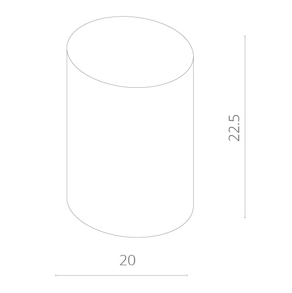 Cпот накладной гипс ArteLamp Tubo A9262PL-1WH,белый, 20*20*22 см