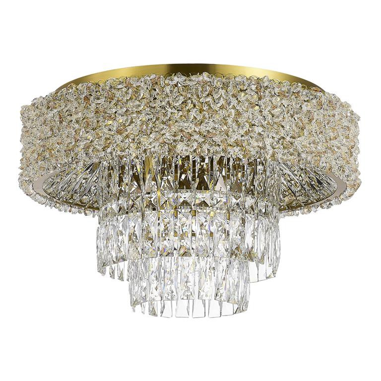 Светильник потолочный 50*35 см, 10*E14 ST LUCE Seline SL1637.302.10 латунь