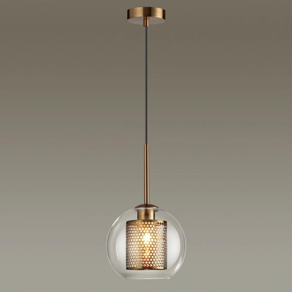 Подвесной светильник Odeon Light Clocky 4939/1 Бронза